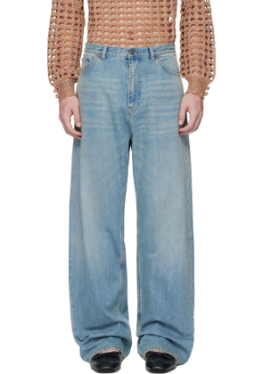 Valentino Blue Faded Jeans