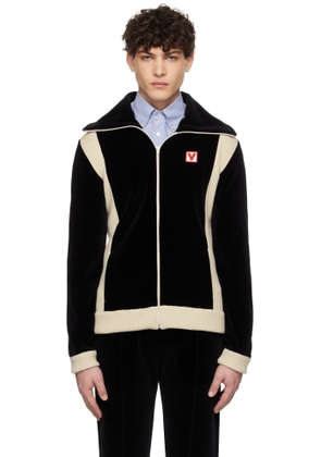 Valentino Black 'Chez Valentino' Turtleneck Jacket