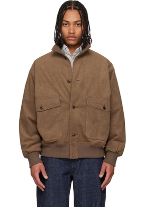 nanamica Beige Insulation Crew Faux-Suede Jacket