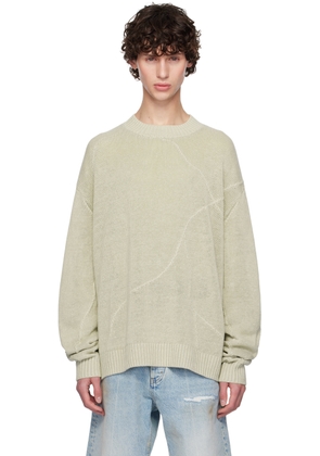 HOPE Green Linen Sweater