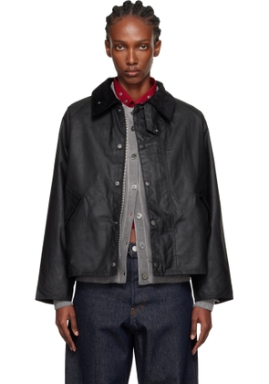 Barbour Black Transport Waxed Jacket