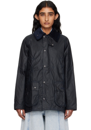 Barbour Navy Bedale Waxed Jacket