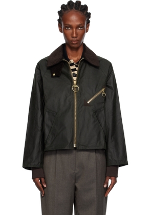Barbour Green Arlene Waxed Jacket