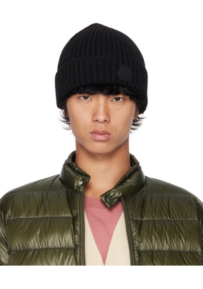 Moncler Black Wool Beanie