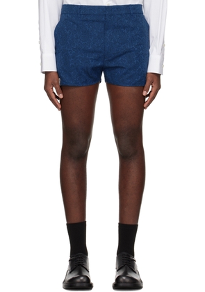 ADER error Blue Floral Shorts