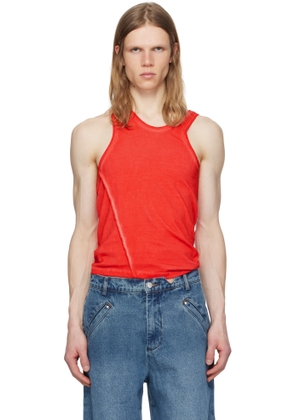 SPENCER BADU Red Organic Cotton Tank Top
