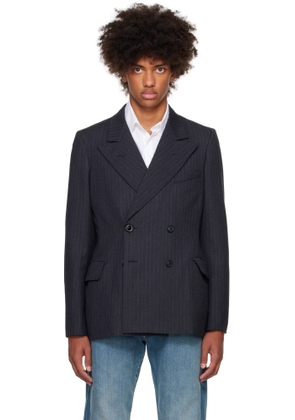 Maison Margiela Gray Pinstripe Blazer