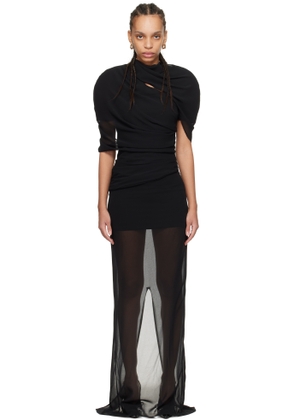 JACQUEMUS Black 'La Robe Castagna Longue' Maxi Dress