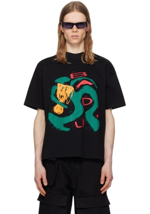 SPENCER BADU Black Drum Oversized T-shirt