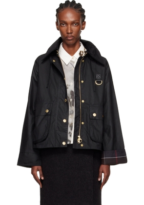 Barbour Black Reighton Spey Waxed Jacket