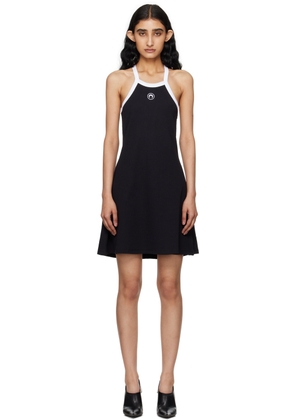 Marine Serre Black Flared Minidress