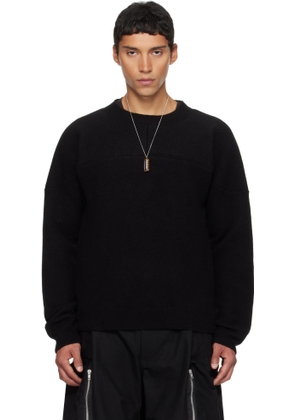 Mordecai Black Basic Crewneck Sweater