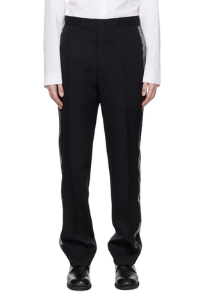 SAPIO Black Creased Trousers