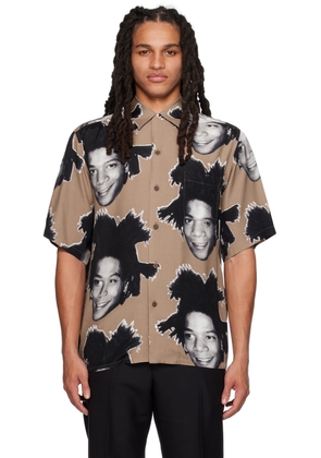WACKO MARIA Brown Graphic Shirt