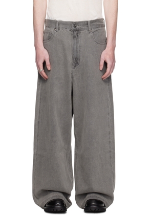 ROCKSTEADY Gray Big Billy Wide Jeans