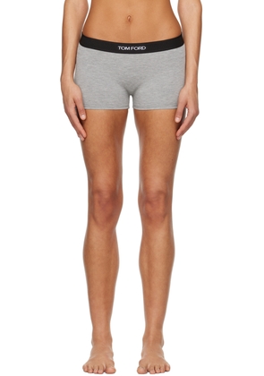 TOM FORD Gray Signature Boy Shorts