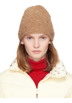 UNDERCOVER Beige Sequin Beanie