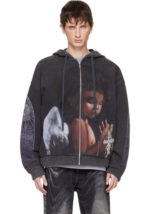 Who Decides War Black Zip Up 'Sacred Being' Hoodie