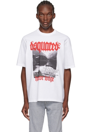 Dsquared2 White Loose Fit T-Shirt