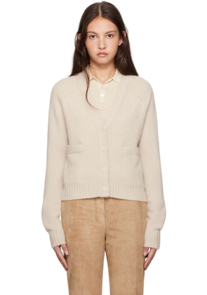 Joseph Off-White Open Cashmere Cardigan