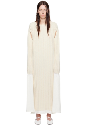 ISSEY MIYAKE Off-White 'Behind The Scenes' Maxi Dress