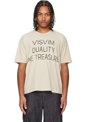 visvim Beige Jumbo S/S DMGD T-shirt