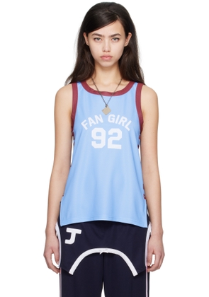 I'm Sorry by Petra Collins SSENSE Exclusive Blue JennyFax Edition Striped Tank Top