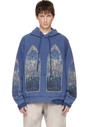 Who Decides War Blue Faded Hoodie