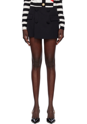 Balmain Black Buttoned 4 Pockets GDP Skort