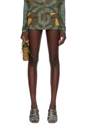 Raga Malak Multicolor Spiral Miniskirt