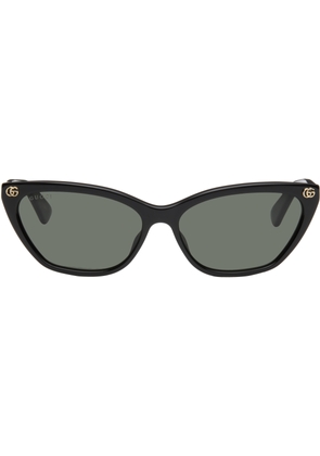 Gucci Black Light Acetate GG Cat Eye Sunglasses