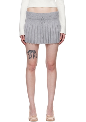 GUIZIO Gray Cielo Miniskirt