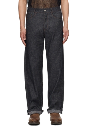 Aviva Jifei Xue Blue Soft Denim 5 Pocket Jeans