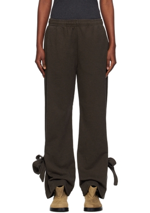 JW Anderson Brown Tied Bow Lounge Pants