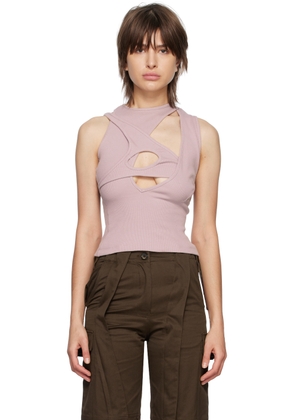 SRVC Purple Cutout Tank Top