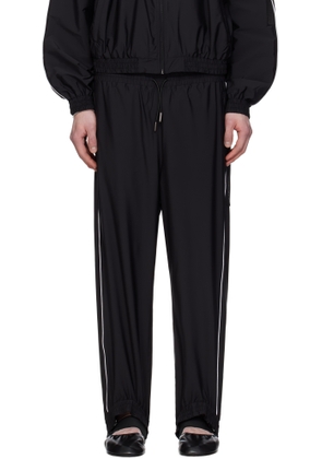 ALAINPAUL Black Fuseau Track Pants