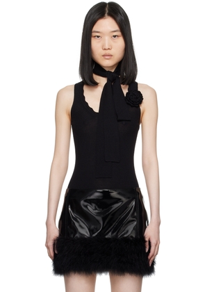 Blumarine Black Wool Tank Top
