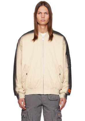 Heron Preston Off-White Gradient Bomber Jacket