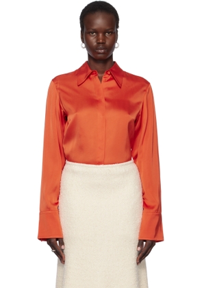 Jil Sander Red Sateen Shirt