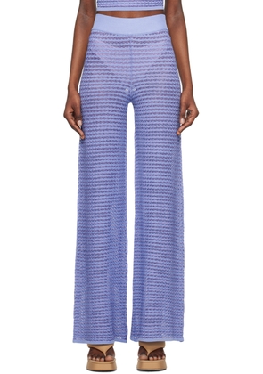 REMAIN Birger Christensen Purple Striped Lounge Pants