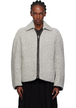 JW Anderson Gray Contrast Trim Casual Jacket