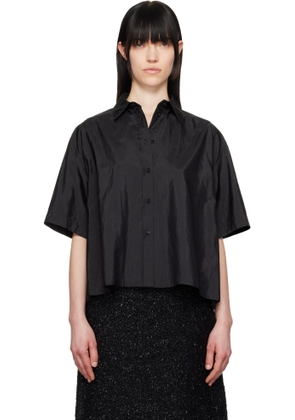 Jil Sander Black Spread Collar Shirt
