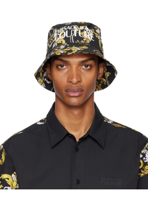 Versace Jeans Couture Black & Gold Fisherman Bucket Hat
