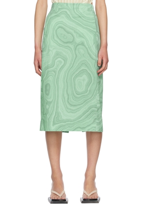 Holzweiler Green Natali Midi Skirt