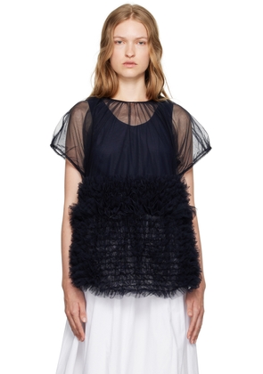 Molly Goddard Navy Rudi Top