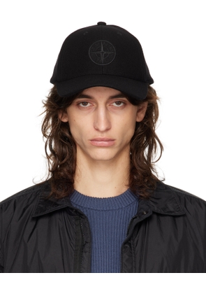 Stone Island Black Flanella Insulated Cap