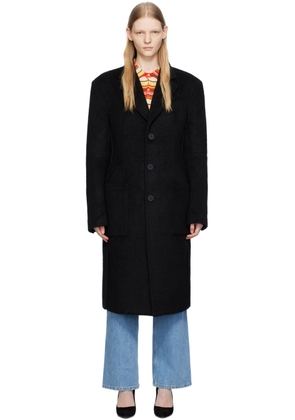 Eckhaus Latta Black Form Coat