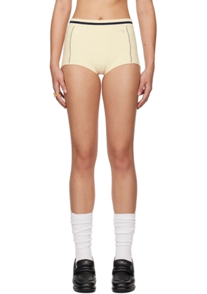 AMBUSH Off-White Contrast Stitch Culotte Shorts