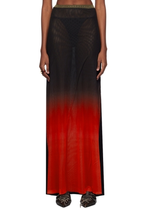 Ottolinger Multicolor Semi-Sheer Maxi Skirt
