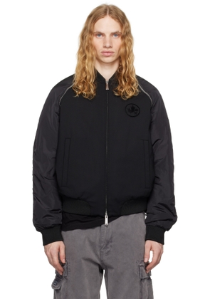 Dsquared2 Black Classic Zipped Bomber Jacket